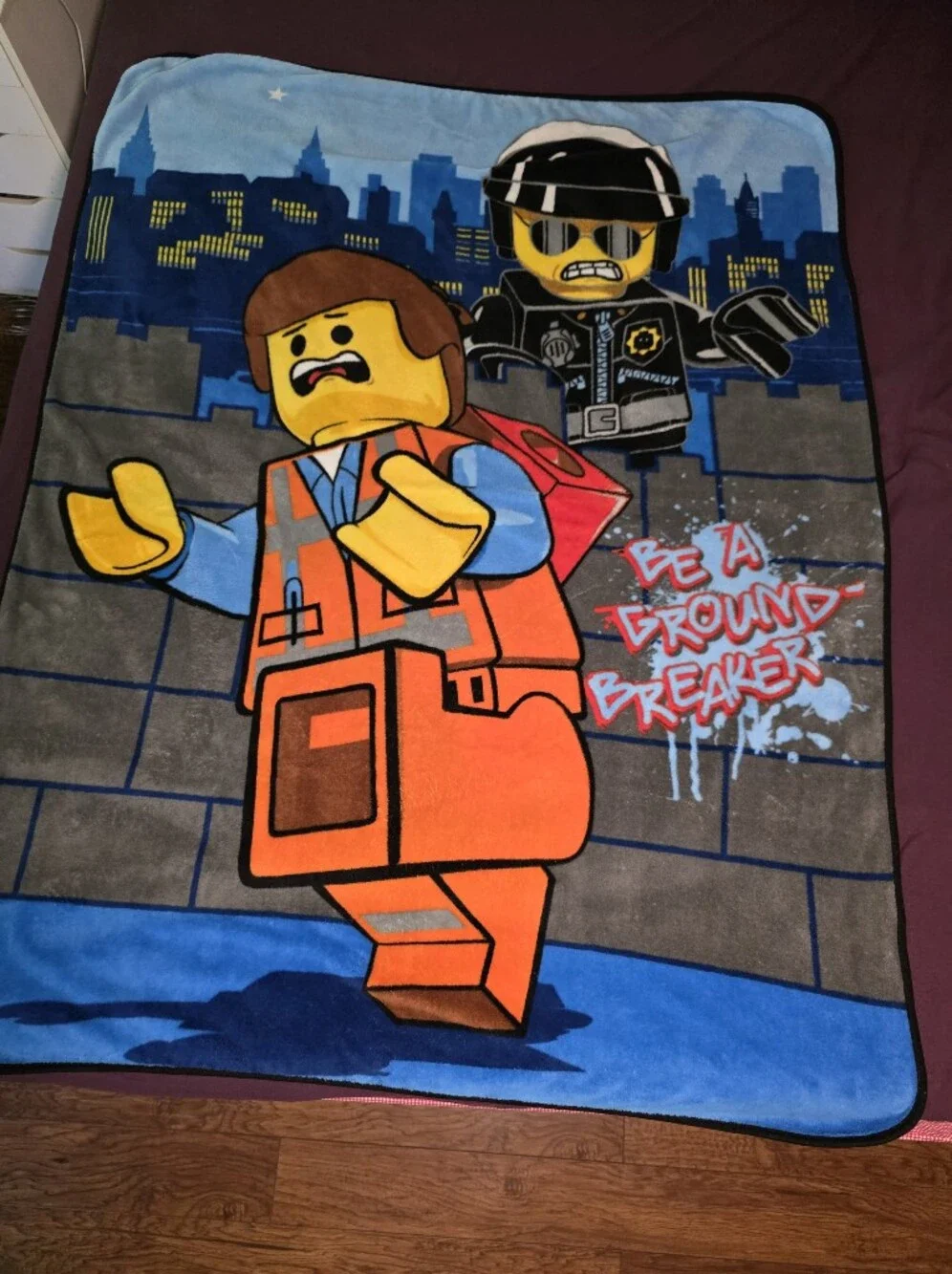 Lego Movie Fleece Blanket 44 X 57 Inches Soft Throw